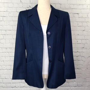 Vintage PENDLETON Blazer Jacket Navy Blue sz 6